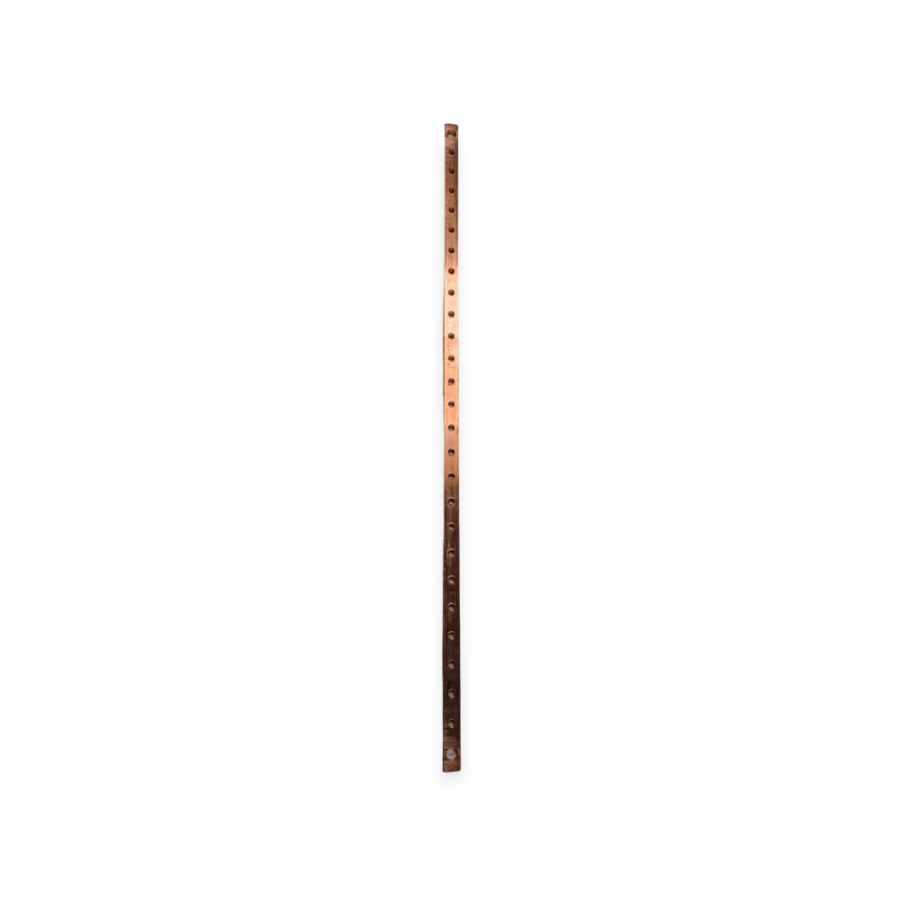 Vertical Copper Earth Bar For Racks 1m & 2m